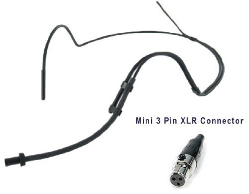 Av-Jefe Avl621 Professional Mini Headset Microphone For Akg/Samson Wireless Transmitters. Flexible Frame, Easily Adjust To Fit #TOP5