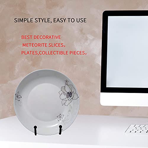 Real Peaz 6 Inch Display Stands(2 Pack) For Plate - Black Iron Easel Plate Holder Display Stands Black Metal Display Stands For Photo, Pictures, Decorative Plate Dish And Tabletop Art #TOP1