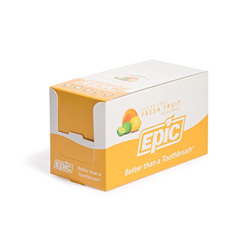 Epic Xylitol Mints - Sugar Free & Aspartame Free Mints Sweetened W/Xylitol For Dry Mouth & Gum Health (Fresh Fruit, 40-Piece Pouch, 10 Pouches) #TOP7