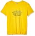 LOOKFACE Women T-Shirt Cotton Letters Top Junior Tees Yellow Medium