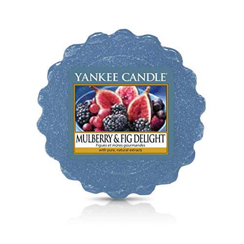 YANKEE CANDLE Tarts Bougies Chauffe-Plat en Cire, Cire, mûrier et Cochon 8,4 x 6,1 x 1 cm