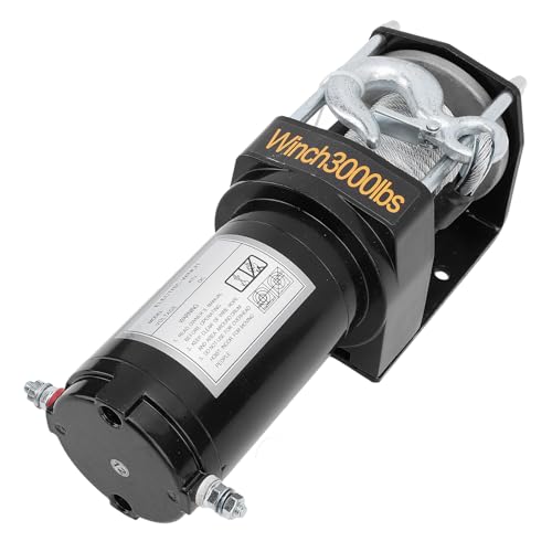 Carro Winch Eléctrico 12V 3000lbs Torsión Fuerte 1KW