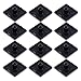 SQXBK12PCS Aluminum Profile End Cap Square Plate Plastic Plug T Slot Aluminum Profile Accessories 20x20mm M5 Black