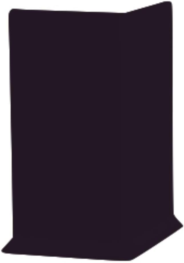 Roppe 700 Series 1/8" Rubber/Vinyl Mix (Type TP) Black, 6" H X 3" L X 1/8" W (Outside Corner Block)