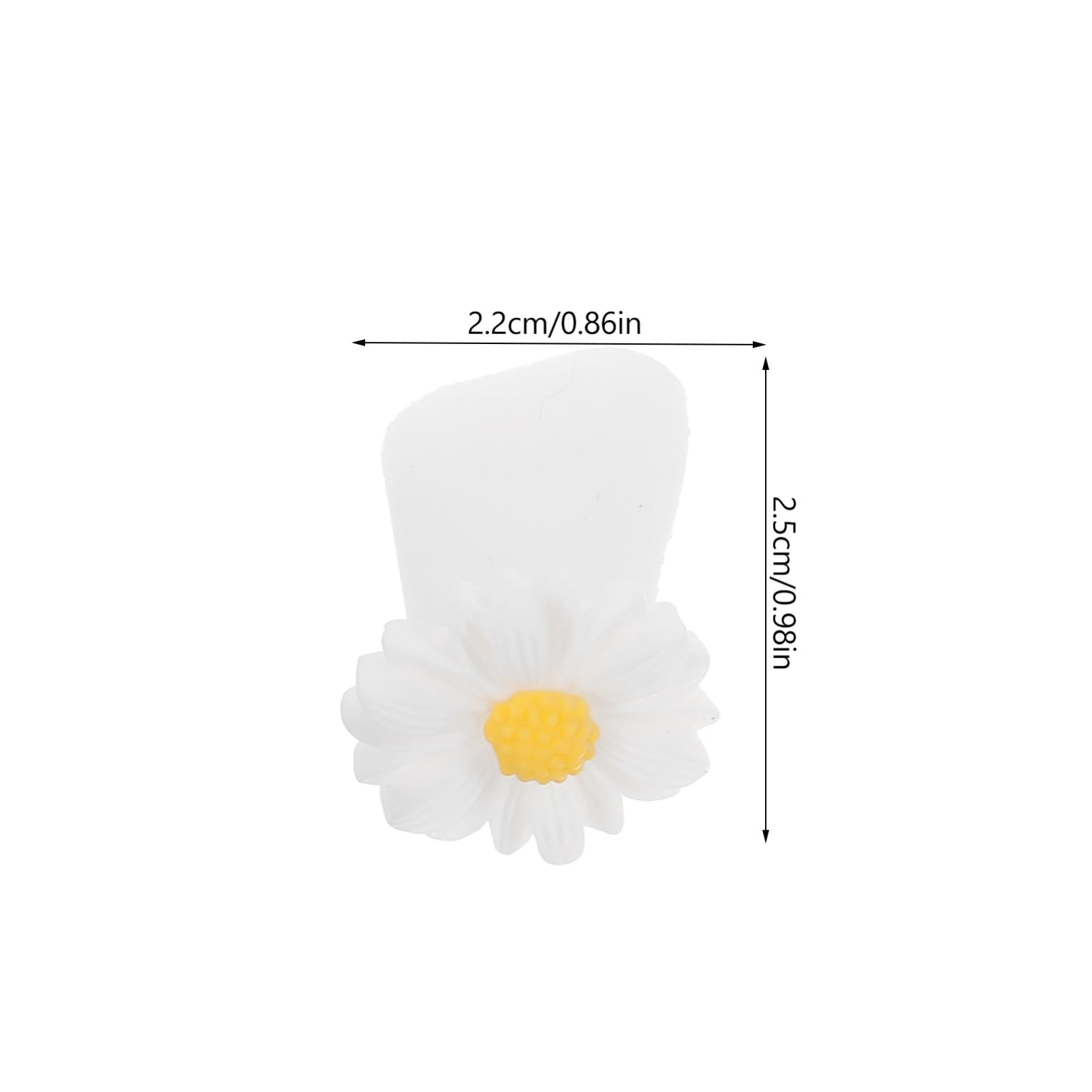 Healeved Daisy Flower Silicone Toe Separators for Pedicure Toe Spacers for Nail Art Little Toe Protectors (2 Pack)