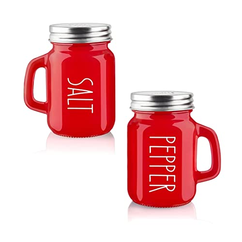 Pack of 2 Salt and Pepper Pots Salt and Pepper Shaker Salt and Pepper Set Salt Shaker Pot Kitchen Accessories (Red & Red) Pack of 2 Salt and Pepper Pots Salt and Pepper Shaker Salt and Pepper Set Salt Shaker Pot Kitchen Accessories (Red & Red)