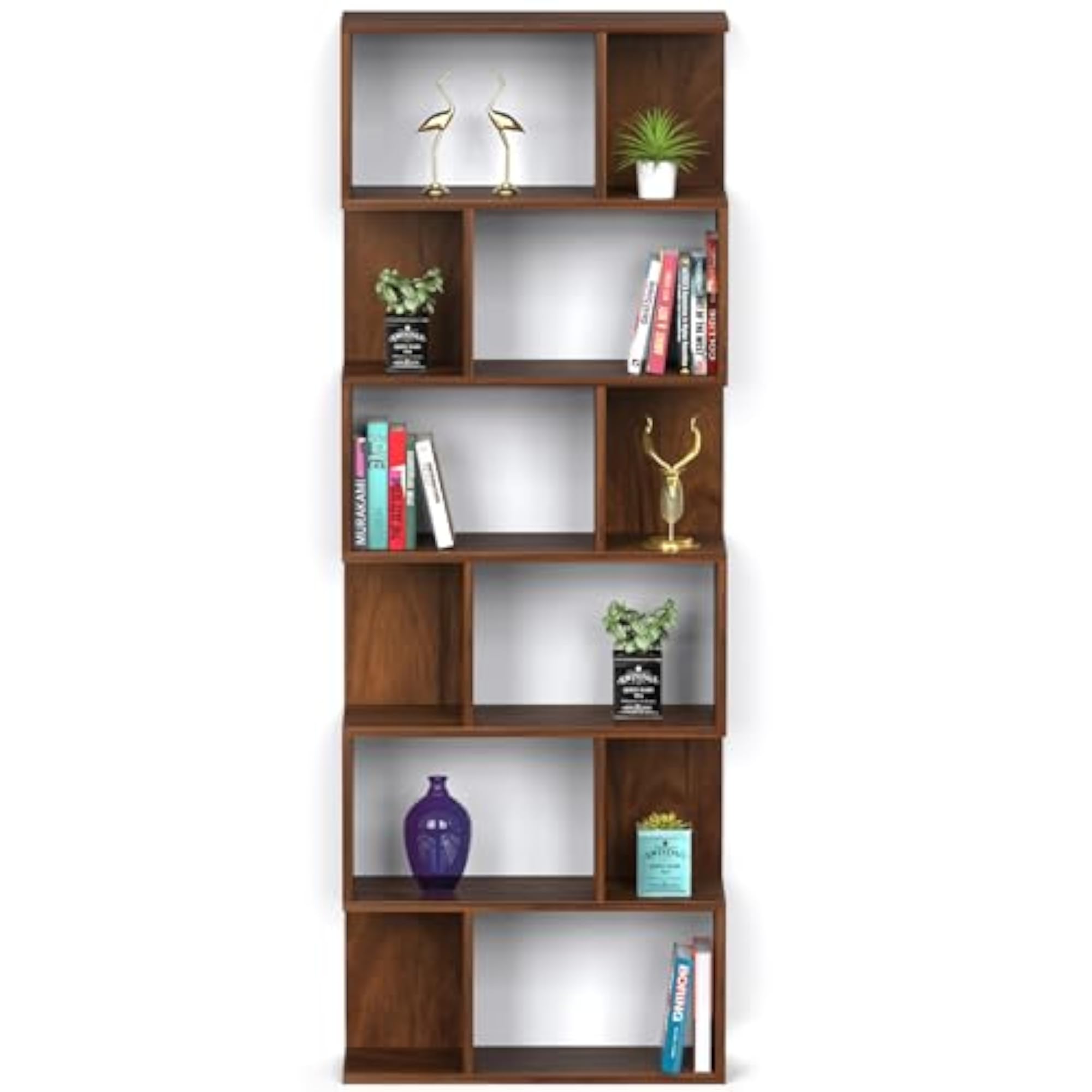 Crosbon Engineered Wood Bookshelf Cabinet for Home Library