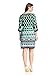 Sandra Darren Women's Plus Size 3/4 Bell Sleeve Printed Ity Dress