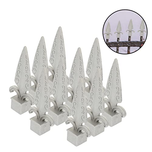 YARNOW 30 Stück Zaunkopf Aus Metall Rasendekoration Metall-Außendekoration Metallische Oberseite Zierzaun Für Den Garten Briefkastenornament Zauntoraufsatz Zaunaufsatz Für – Bild 4