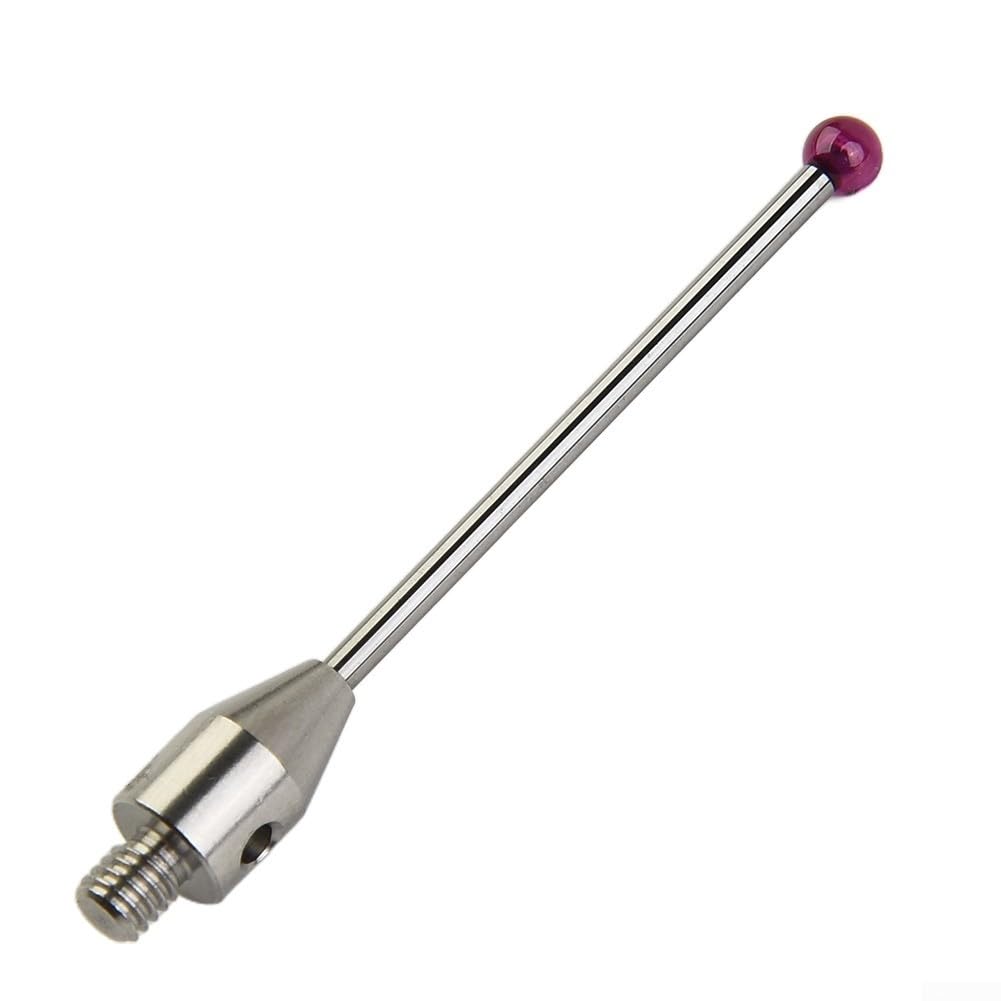 Stylet à sonde tactile fiable avec une boule en rubis robuste et un filetage de 4 mm de taille pratique pour les applications CMM