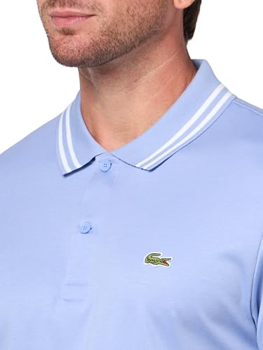 Lacoste Men's Fashion Short Sleeve Regular Fit Contrast Collar Polo3