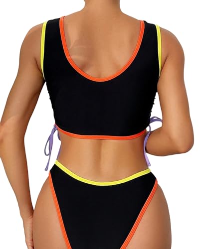 Maillot de bain 2 pièces noir M résolvant le problème d'ajustement des hanches