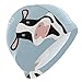 Dallonan Swimming Cap Cartoon Black and White Cow Funny Animal Adult Swim Cap Polyester