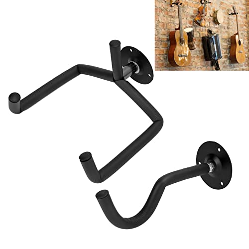 Suporte de parede para guitarra, tamanho compacto, multifuncional, gancho para ukulele, design divid