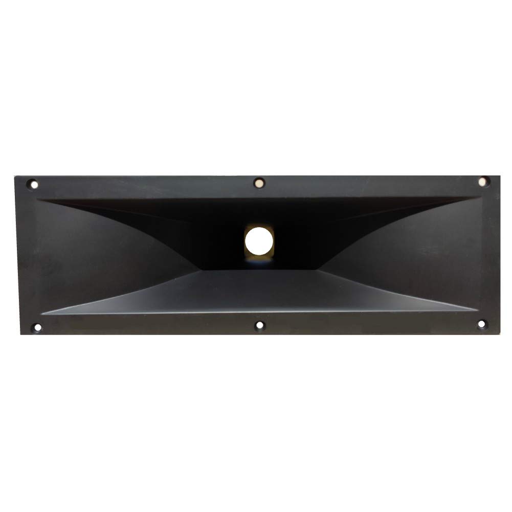 1 MASTER AUDIO KHD143 tromba rettangolare da 385 x 130 mm con filettatura da 1" in resina abs per driver tweeter, 1 pezzo