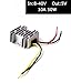 DC 12V 24V 36V zu DC 5V (Akzeptieren DC 8-40V Eingänge) LKW Transformator Wandler Spannungswandler Konverter Reduzierer Regler für Auto Elektronik Fahrzeug Boot Solar System - 10A 50W