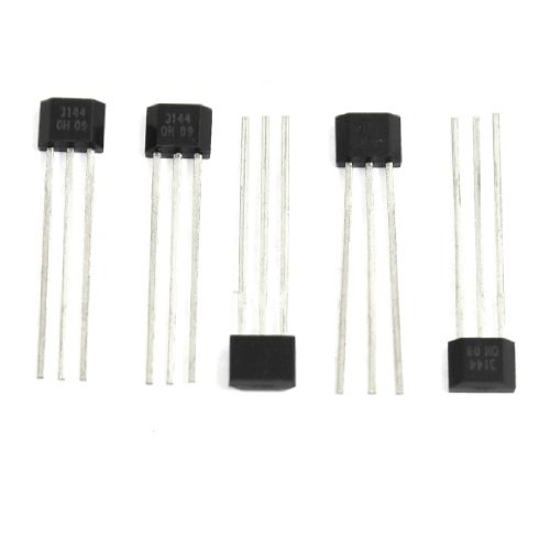 uxcell 5 Pcs 3144 Hall Effect Sensor Magnetic Detector 4.5-24V