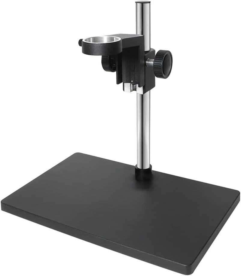 Microscope Accessories Kit Microscope Adjustable Stand Holder Bracket Rod Bar Pillar Dual Arm Table for Binocular Trinocular Stereo Microscopio Camera Microscope Slides(Single Arm Stand)