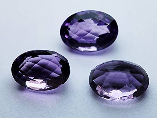 Améthyste rose facettée paire de pierres naturelles ovales 10x14mm à offrir pour bijou