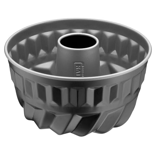 ORIGINAL KAISER Inspiration Mini Bundform 16 cm, kleine Gugelhupfform, Antihaftbeschichtung, Springform klein für 1/2 Rezeptportion, geeignet für die Heißluftfritteuse, Schwarz