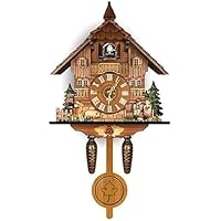 Amazon.co.jp: Zxyler彫刻鳩時計、クォーツ時計鳩時計、北欧風の壁掛け