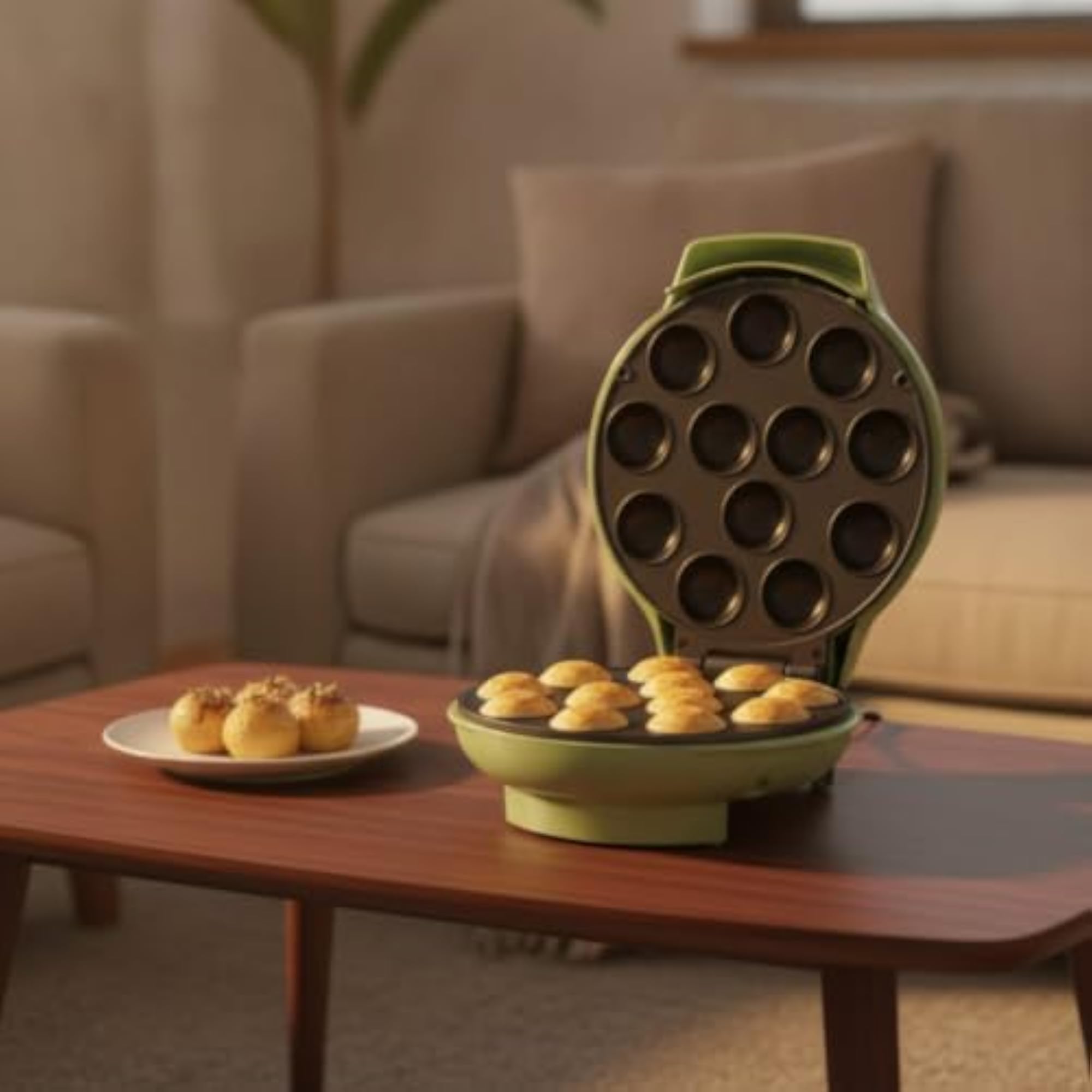 Electric Takoyaki Maker Compact Cake Bite Maker