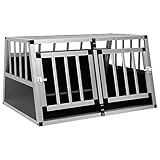 vidaXL Trasportino per Cani con Doppia Porta Gabbia da Trasporto Cassa Animali