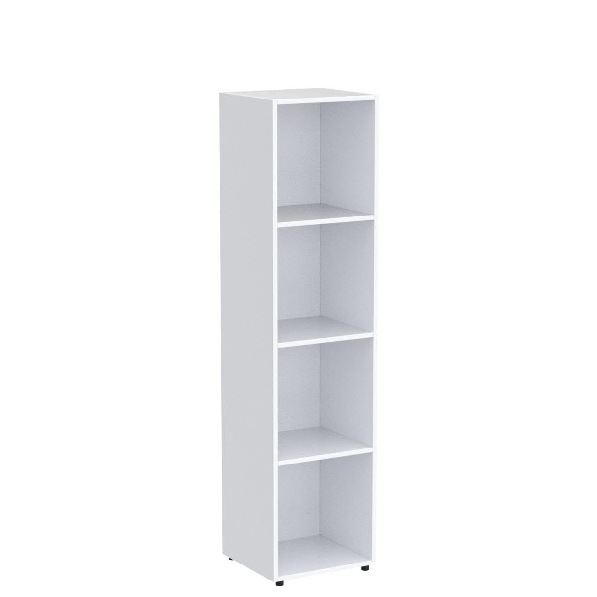 Vicco Meuble de Rangement Cube Ludus, Blanc, 142.5x36.2cm, pour Le Rangement et la présentation de Livres et de boîtes