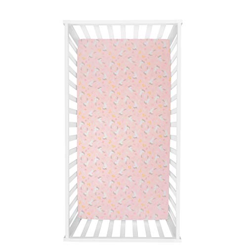 Sammy & Lou Mystical Dreams 2-Pack Microfiber Fitted Crib Sheet Set, Fits Standard Crib Mattress 28 in x 52 in; Fully Elasticized,