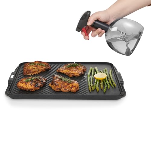 Image of Evo Original Oil Sprayer, Non-Aerosol for Olive Oil, Cooking Oils, and Vinegars, Charcoal, 24-Ounce Capacity