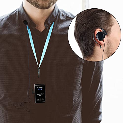Sistema inalámbrico para guías turísticos Retekess T130, 99 canales, dispositivo de escucha asistida para interpretación, entrenamiento, corte y iglesia (2 transmisores y 10 receptores) miniatura 7