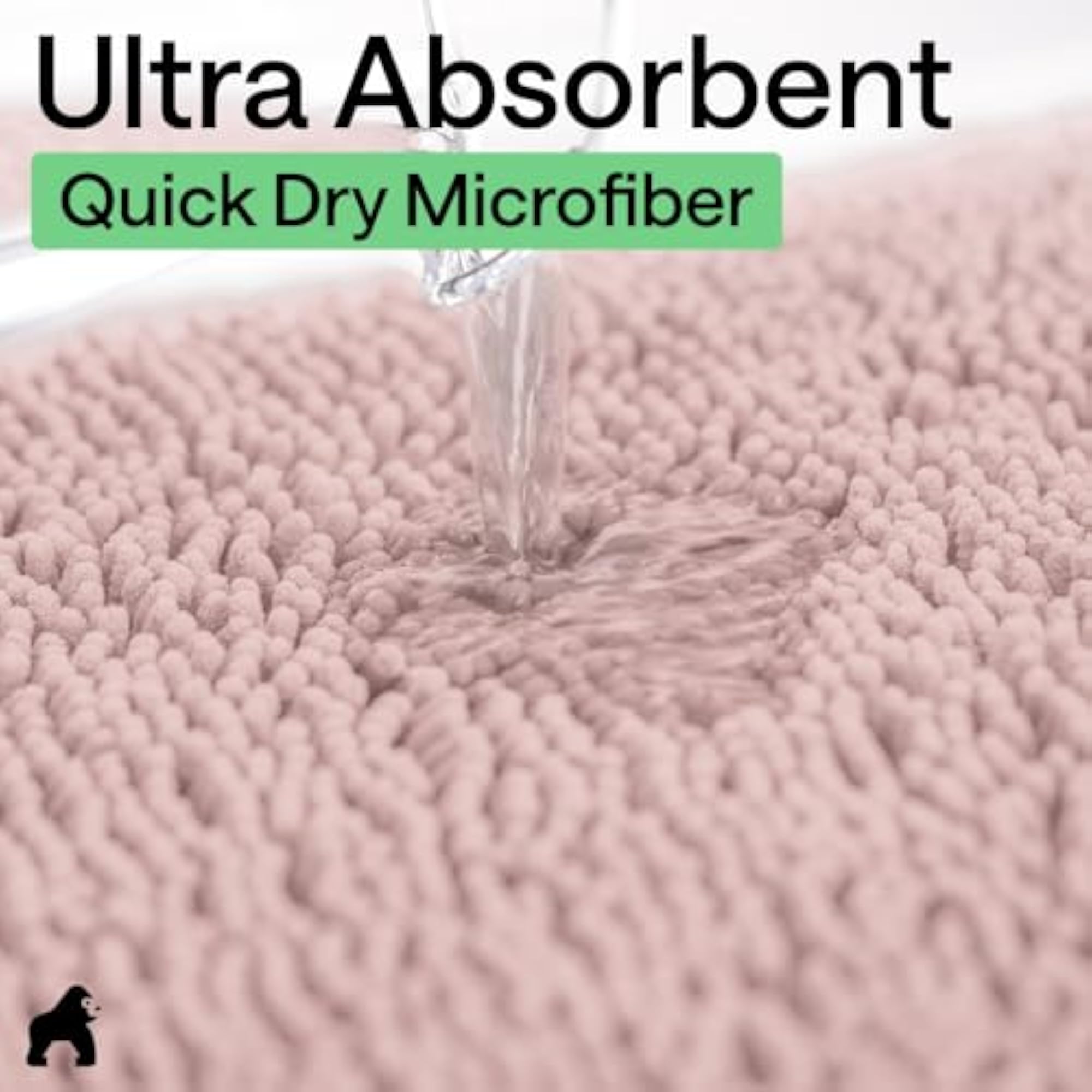 Luxury Chenille Bathroom Rug Mat, Extra Soft and Absorbent