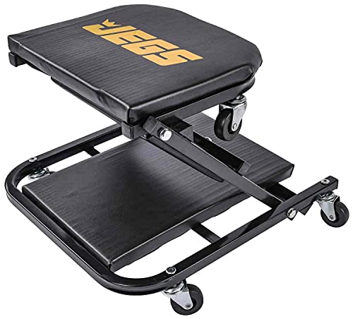 Jegs 2-In-1 Folding Creepers Automotive And Z Creeper - 300 Lbs Capacity Mechanic Creeper Seat - Low Profile Creeper With Adjustable Positions #TOP1
