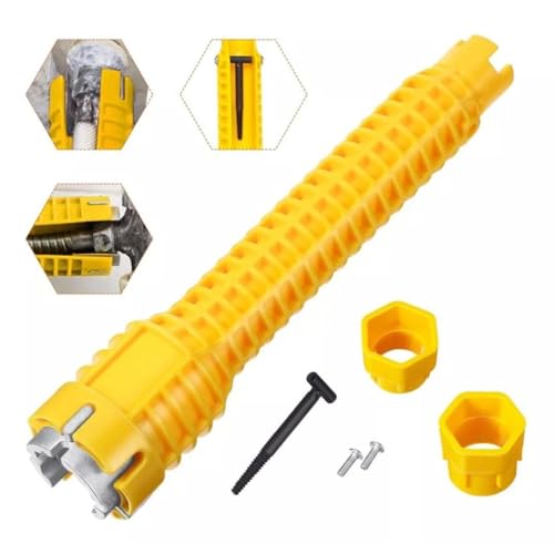 Chave Hidráulica Grifo Multifuncional para Instalação e Reparo de Torneira, Sifão, Cano e Pia