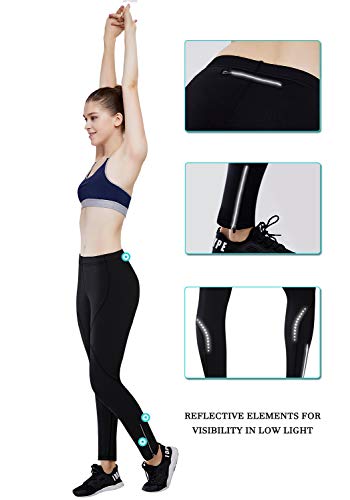 image for HISKYWIN Womens Thermal Fleece Lined Cycling Tights Winter Running Pan