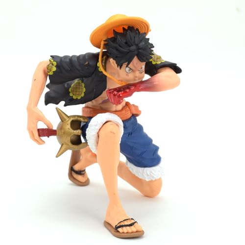 Image of Daiyamondo Premium Anime Action Figure- Unlease The Power of Highly Detailed Collectible with Dynamic Pose (Luffy Black Band)(14cm Height)