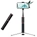 Produktbild JZWDMD Selfie Stick mit Handy Stativ und Bluetooth Fernauslöser - Selfiestick für Samsung Galaxy S10 S10+ S9 S8 S7 S6, iPhone XS Max X 8 7 6s Plus 6 und alle Smartphones,A