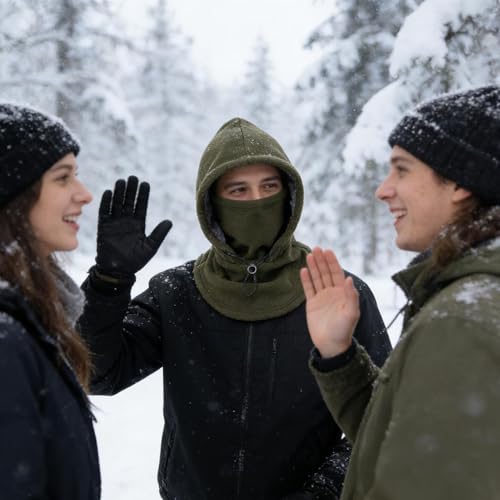 Capucha de invierno para senderismo y trayectos urbanos diarios 3