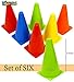 Toyshine Fitness Combo - 6 pc Stacking Cones (6 Inches), 10 Pc Space Markers and 1 Pc Agility Ladder (4 M) SSTP