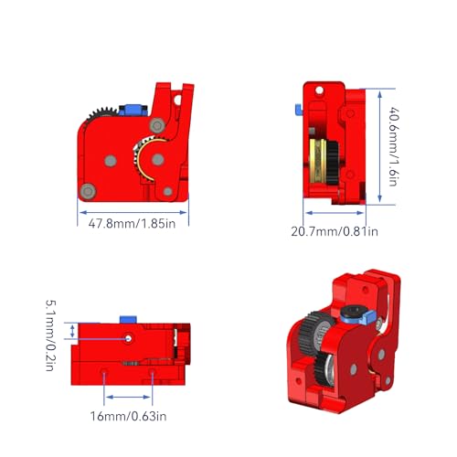 Extrudeuse entièrement métallique double engrenage avec moteur robuste