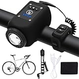 Xoeryoy Electric Bike Horn, Electronic Mountain Bike Horn, Night Cycling Flashlight Bell, Ipx5 Waterproof Horns, USB Charging 110db Loud for Adults & Kids #·