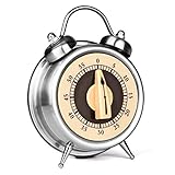 【76 DB Reminder Design】 Die Lautstärke des Kochtimers ist klar und laut. Der laute Klingelton von 76 dB hält 3-5 Sekunden an und ermöglicht es Ihnen, die Glocke beim ersten Mal zu hören. Hervorragend geeignet für eine Vielzahl von Szenarien wie Countdown-Timer zum Kochen, Lernen, Backen, Lesen, Hausaufgaben, Joggen, für körperliche Bewegung und zum Spielen von Spielen, um die Zeit effektiv zu verwalten und etwas rechtzeitig zu beenden.