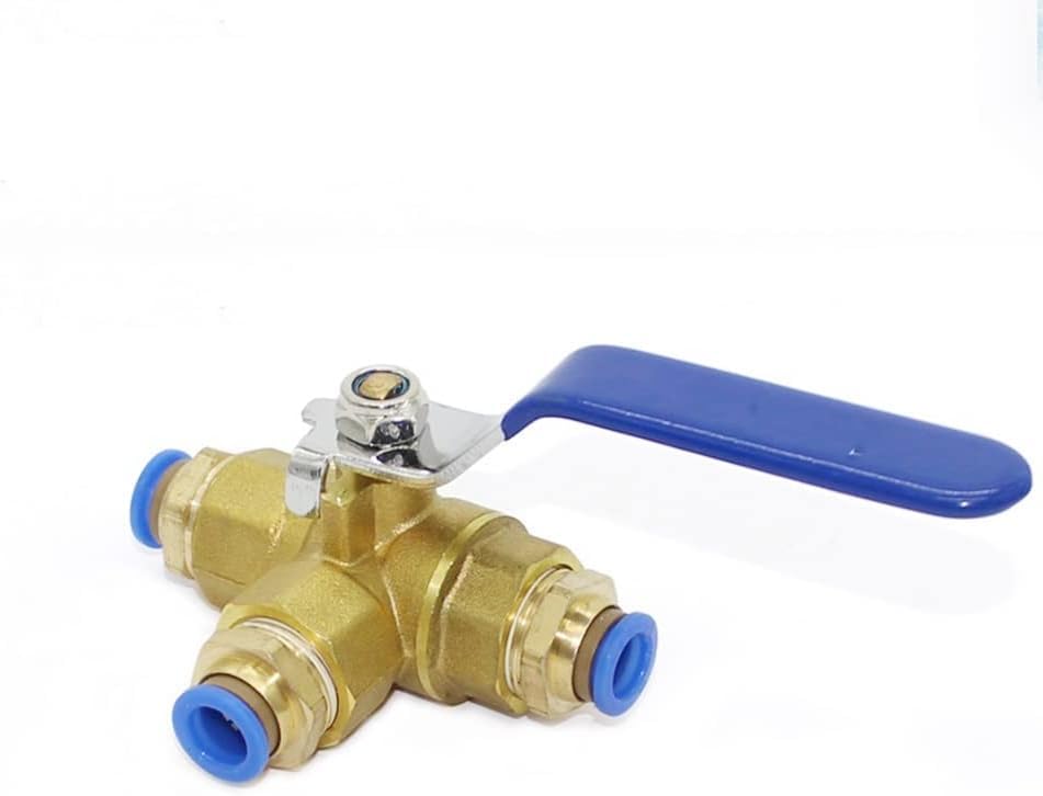 Válvula de bola para manguera neumática y sistemas de plomería de 10mm 4