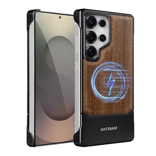 Coque Samsung S25 Ultra bois naturel pour chargeur MagSafe au quotidien