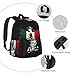 KOSUES Mexico Eagle Mexican Art National Flags Laptop Backpacks Double Shoulder Laptop Pack Bag Casual Back Pack Lightweight Daypack Bags With Side Pockets For Daily Business Travel Hiking