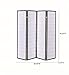 4-Panel Folding Screen Black and White 4624