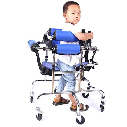 Andador para personas con parálisis cerebral, Andador con ruedas de 6 ruedas y asiento, Andador con altura ajustable, Andador para personas con parálisis cerebral, Andador con ruedas de 6 ru