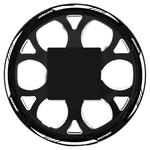 Autocollant de roue réfléchissant bande jante moto Honda CB650R blanc