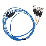 4P-Buchse auf BNC-Stecker, Sensortestkabel mit 8 36UNF amerikanischem Gewinde, kompatibel mit 1/4 28UNF Vibrationswandler-Kupferstecker und PTFE-Draht für Luft- und Raumfahrt- und