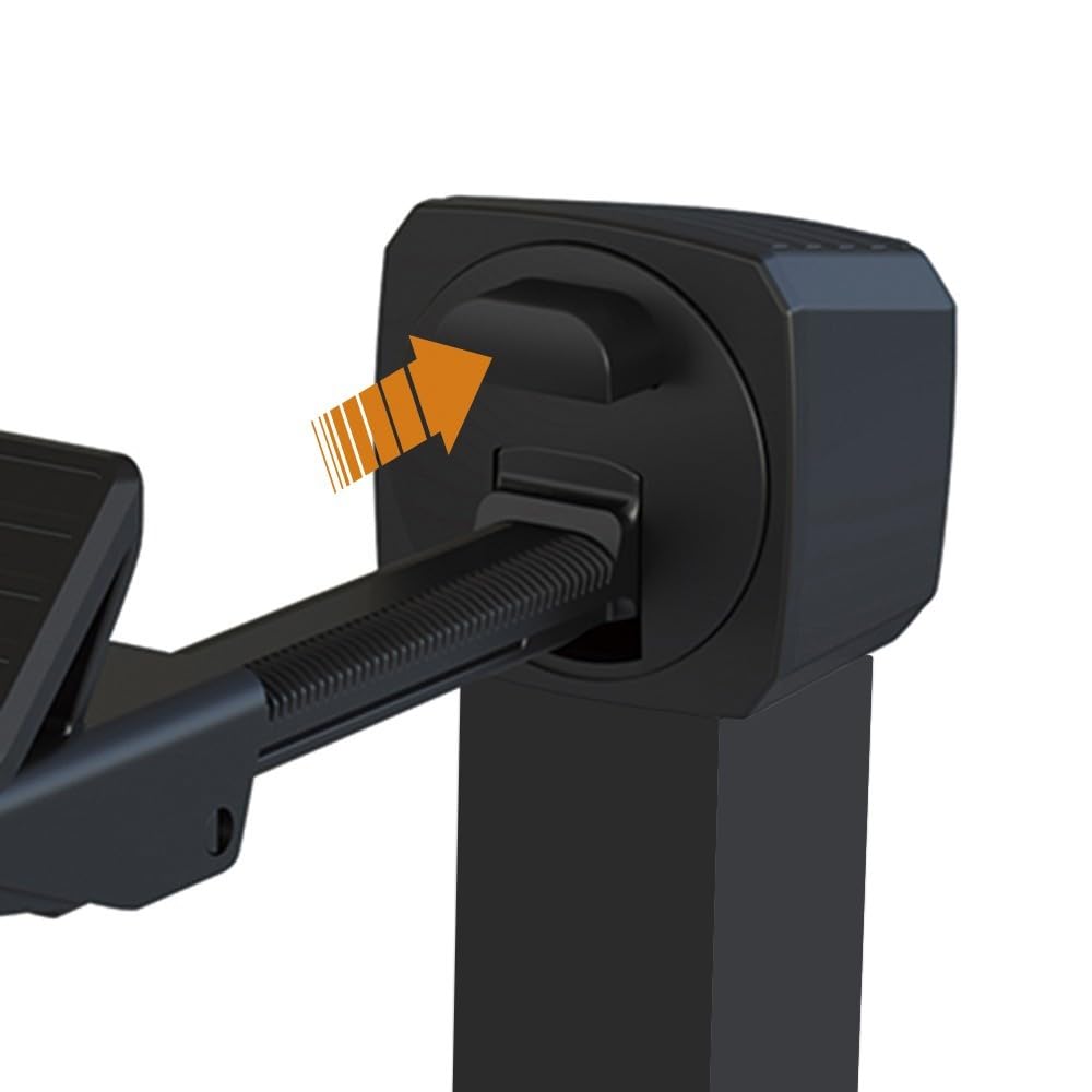 PORTAC Arrêt universel 360° pour portail manuel - Noir, Longueur de tube (mm) : 250